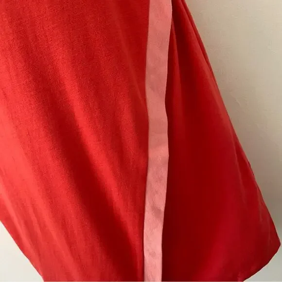 41 Hawthorne Sleeveless Knit Faux Wrap Bottom Mini Dress L Large NWOT - Picture 6 of 10